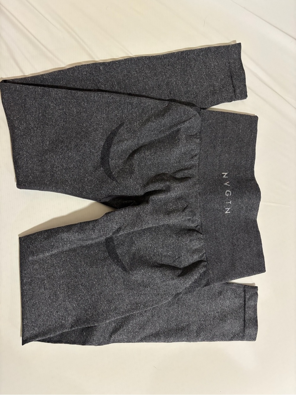 NVGTN black speckled mid rise contour seamless leggings